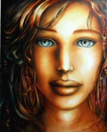 Peinture intitulée "Helena" par Flo Thengi, Œuvre d'art originale