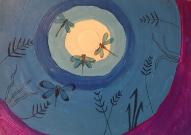 Pittura intitolato "11." da Flower Planet, Opera d'arte originale, Acrilico