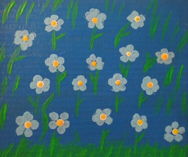 Malarstwo zatytułowany „Поле” autorstwa Flower Planet, Oryginalna praca, Akryl