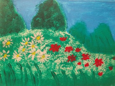 Malerei mit dem Titel "7" von Flower Planet, Original-Kunstwerk, Acryl