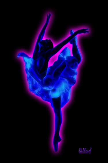 Arts numériques intitulée "Балерина" par Vasilij Mischenko, Œuvre d'art originale, Travail numérique 2D