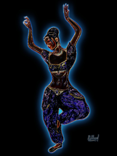 Arte digital titulada "Танцовщица" por Vasilij Mischenko, Obra de arte original, Trabajo Digital 2D