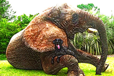 Цифровое искусство под названием "Слон и Моська  (бас…" - Vasilij Mischenko, Подлинное произведение искусства, 2D Цифровая Р…