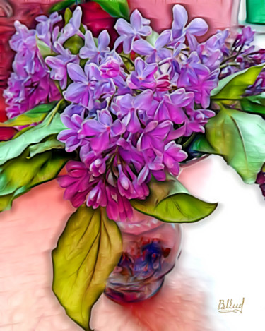 Digital Arts titled "Цветы 034" by Vasilij Mischenko, Original Artwork, 2D Digital Work