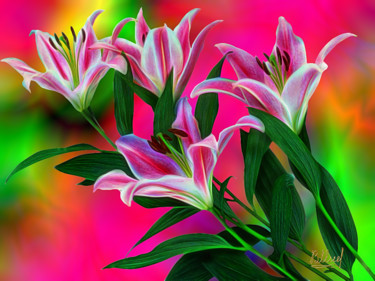 Digital Arts titled "Цветы 038" by Vasilij Mischenko, Original Artwork, 2D Digital Work