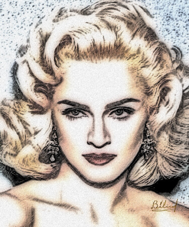 Digital Arts titled "Мадонна 01" by Vasilij Mischenko, Original Artwork, 2D Digital Work