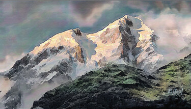 Цифровое искусство под названием "Пейзаж 0137" - Vasilij Mischenko, Подлинное произведение искусства, 2D Цифровая Работа