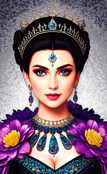 Цифровое искусство под названием "Королева красоты 3" - Vasilij Mischenko, Подлинное произведение искусства, 2D Цифровая Раб…