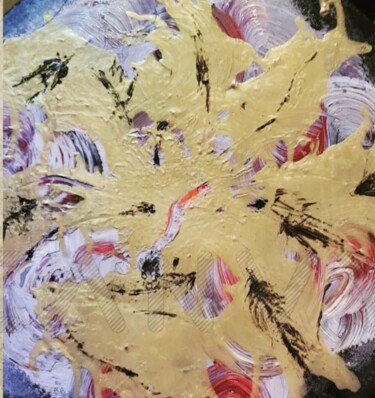 Картина под названием "Flower 2" - Fluidmoodart, Подлинное произведение искусства, Акрил