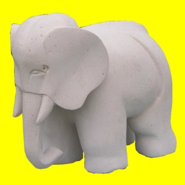 Sculpture intitulée "Elephant" par Sculi / Fluxli, Œuvre d'art originale