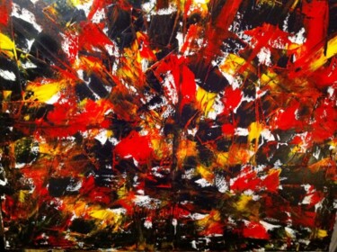 Painting titled "Apocalypse" by Florence Flynsh, Original Artwork, Oil