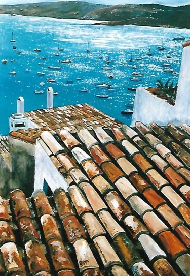 Painting titled "CADAQUES" by Erick Millet, Original Artwork, Acrylic