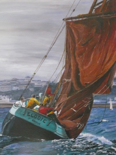 Pittura intitolato "L'ELODIE 1" da Erick Millet, Opera d'arte originale, Acrilico
