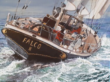 Peinture intitulée "FALCO II" par Erick Millet, Œuvre d'art originale, Acrylique