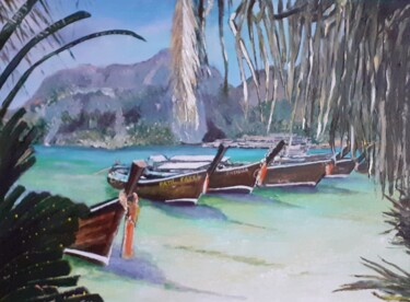 Peinture intitulée "THAILANDE" par Erick Millet, Œuvre d'art originale, Acrylique