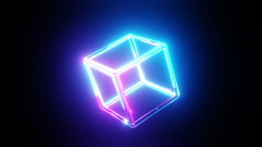 Arts numériques intitulée "Light cube" par Fokda, Œuvre d'art originale, Modélisation 3D