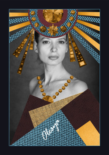 Arte digitale intitolato "Olesya" da Folker Reinhold Peter Pritsch, Opera d'arte originale, Collage digitale