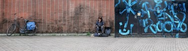 Photographie intitulée "amsterdam bikes v" par Jean-Charles Folliet, Œuvre d'art originale, Photographie numérique Monté sur…