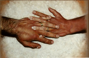 "Union" Dessin intitulée ""Union"" par Fam, Œuvre d'art originale, Pastel