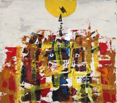 Peinture intitulée "Partir vers le sole…" par Michel Maréchal, Œuvre d'art originale