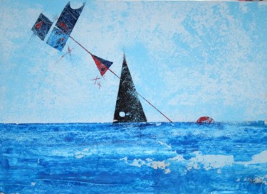 Peinture intitulée "Marine" par Michel Maréchal, Œuvre d'art originale