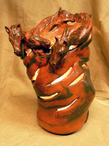 Sculpture intitulée "etalons" par Ayse F.Halbuni, Œuvre d'art originale