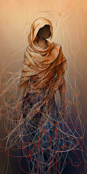 Printmaking titled "WOMAN #1" by Fortunato Garcia, Original Artwork, Digital Print