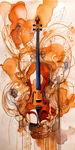 Printmaking titled "MUSIC" by Fortunato Garcia, Original Artwork, Digital Print
