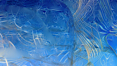 Arts numériques intitulée "Azul" par Fortunato Garcia, Œuvre d'art originale