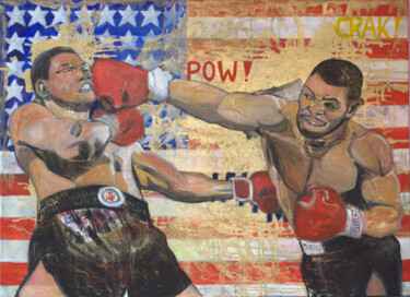 Painting titled "MIKE TYSON" by Vareille Sorbac, Original Artwork, Oil