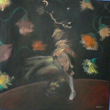 Peinture intitulée "FLAMENCO" par Vareille Sorbac, Œuvre d'art originale, Huile
