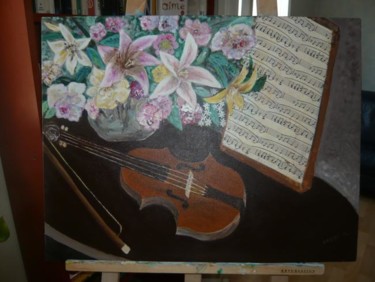 Peinture intitulée "Musique" par Nicole Fossé, Œuvre d'art originale