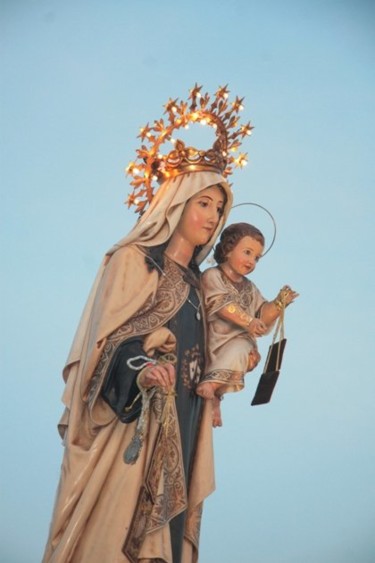 Fotografía titulada "Virgen Azul" por Fotorobleselpalo, Obra de arte original