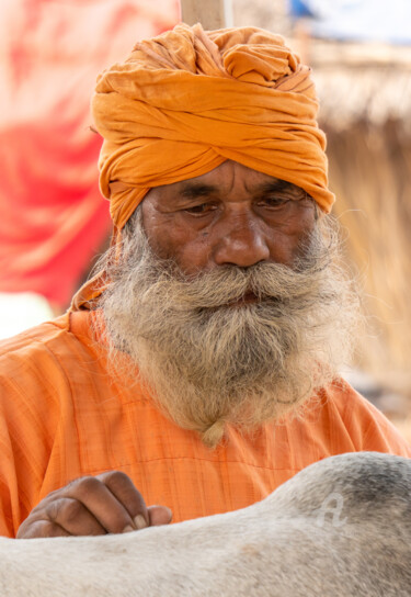 Фотография под названием "Indian portrait - 0…" - Robert Agoston, Подлинное произведение искусства, Цифровая фотография