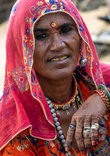 Photographie intitulée "Indian portrait - 0…" par Robert Agoston, Œuvre d'art originale, Photographie numérique