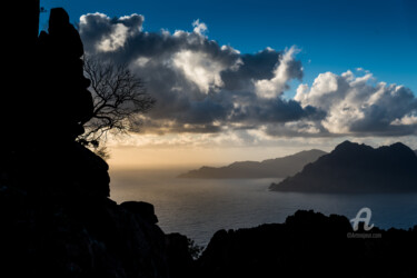 Fotografia zatytułowany „Cloudy sunset” autorstwa Robert Agoston, Oryginalna praca, Fotografia cyfrowa