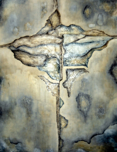 Pittura intitolato "atravesada-por-la-r…" da Mirta Benavente, Opera d'arte originale, Acrilico