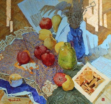 Картина под названием "(___O___u_O________…" - Александр Бритцев, Подлинное произведение искусства, Масло