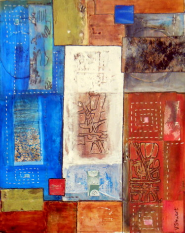 Collages titled "Pictographs" by Veronica Stewart, Original Artwork