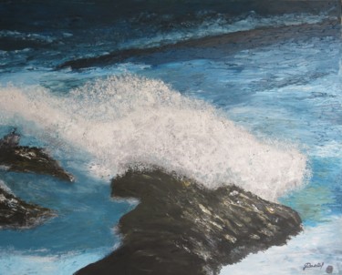 Pintura titulada "vague-brusc" por Frederic Pastor, Obra de arte original, Oleo