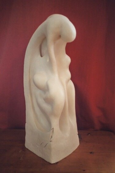 Sculpture titled "Le lien.jpeg" by Florence Pouget-Landrieu, Original Artwork, Terra cotta