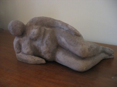 Sculpture intitulée "Rêverie.jpeg" par Florence Pouget-Landrieu, Œuvre d'art originale, Terre cuite