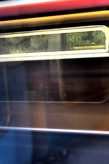 Photographie intitulée "Croisement de train…" par Florence Pouget-Landrieu, Œuvre d'art originale