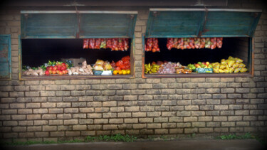 Photographie intitulée "Vente de fruits.jpg" par Florence Pouget-Landrieu, Œuvre d'art originale