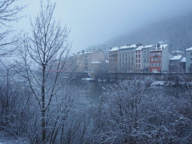Photographie intitulée "Ville en hiver" par Florence Pouget-Landrieu, Œuvre d'art originale, Photographie numérique