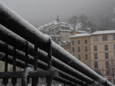 Photographie intitulée "La neige tombe" par Florence Pouget-Landrieu, Œuvre d'art originale, Photographie numérique
