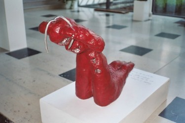 Sculpture intitulée "Odile - skyzophrénie" par Florence Pouget-Landrieu, Œuvre d'art originale, Autre