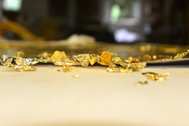 Fotografia intitolato "Gold Leaf" da Francesca Guarnieri, Opera d'arte originale, Fotografia digitale