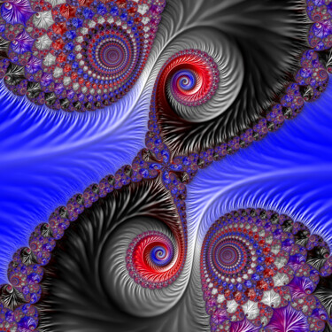 Arts numériques intitulée "Vortex" par Fractal Art By Nitisara, Œuvre d'art originale, Travail numérique 2D