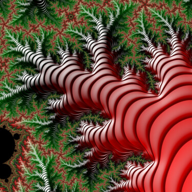 Digitale Kunst mit dem Titel "Roots" von Fractal Art By Nitisara, Original-Kunstwerk, 2D digitale Arbeit